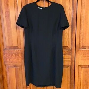 LBD Jacqueline Ferrar Shortsleeved Black Dress Size 14